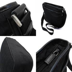 Prada Leather Bag Classic Black Shoulder Triangle Nero Crossbody Logo Black
